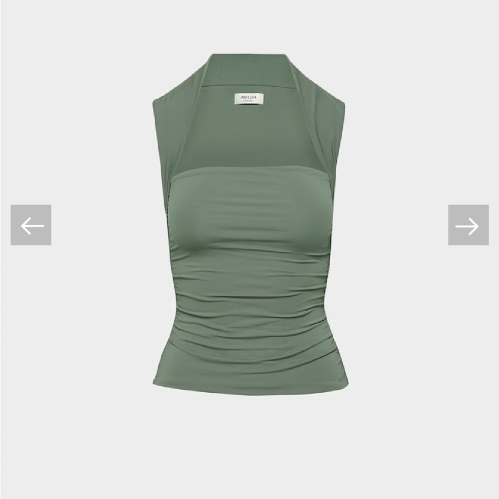 Aritzia Sage Green Sleeveless Top